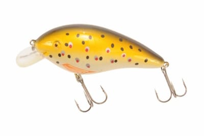 Predox Little Joe plug 6,2 cm - drijvende kunstaasplug met realistische actie en kleuren Brown Trout