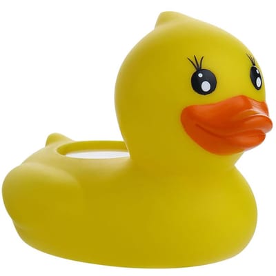Thermomètre à eau de bain, jouet pour bébé, canard flottant en caoutchouc, douche pour enfants jaune