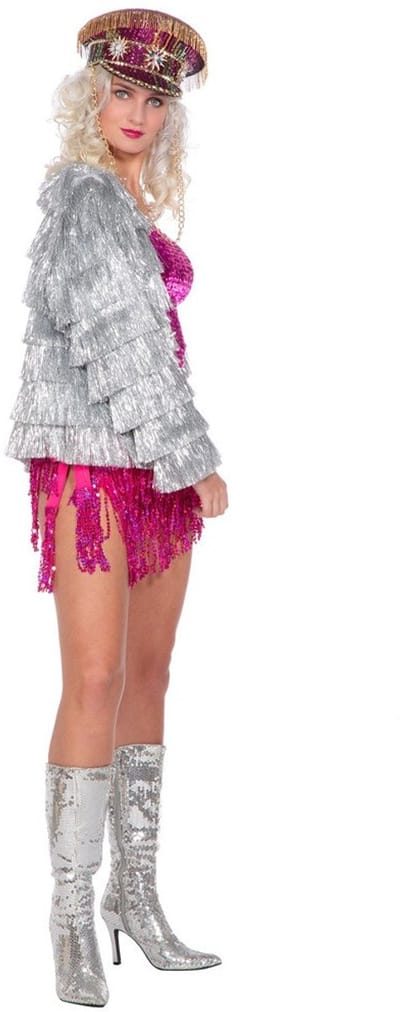 Festival Jasje Bling Tinsel - Zilver - Maat XXS-XS