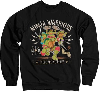 Teenage Mutant Ninja Turtles Sweater/trui -S- Ninja Warriors No Rules Zwart