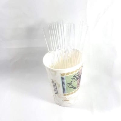 Weststone - 50 stuks 8" X 5/32" (4mm) Solid Crystal Clear Sticks voor Cake Pops Lolly Candy en Cake Toppers - Herbruikbaar en geen hol