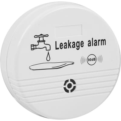 90 dB Draadloze Huishoudelijke Waterlekdetector Sensor Waterlekkage Alarm voor Huis Keuken Toilet white