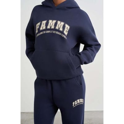 FAMME Équilibre Oversized Hoodie Blue S