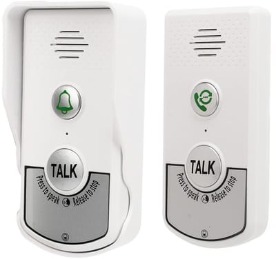 Allecto - Draadloze Intercom Deurbellen - Waterdichte Deurbel - 3280ft Bereik - Elektronische Intercom - Thuisgebruik - Intelligente Deurbel
