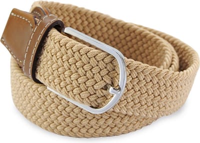 JB Collection - Riemen - gevlochten riem zand - zand