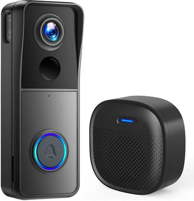 Powell Deurbel met Camera - Deurbel Draadloos - Video Deurbel - Met Wifi - Met Microfoon - 2K Video - 32GB Geheugen - Zwart