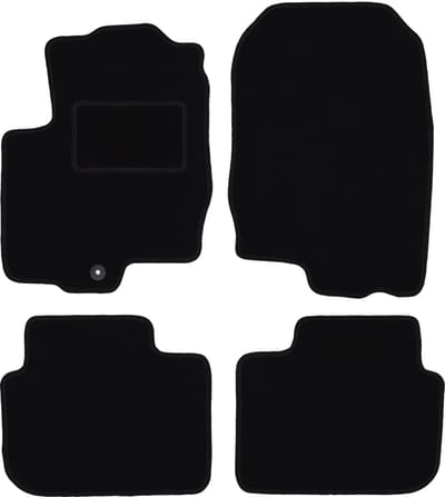 Zwarte veloursmatten voor: Mitsubishi Colt VI Z30 hatchback (2004-2008)