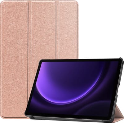 Coverup Tablethoes geschikt voor Samsung Galaxy Tab S10 FE / S9 FE Hoesje - Tri-Fold Book Case met Wake/Sleep - Rose Gold