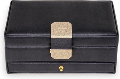 Sacher Sieradendoos Saffiano Jewellery Case Helen Black Zwart