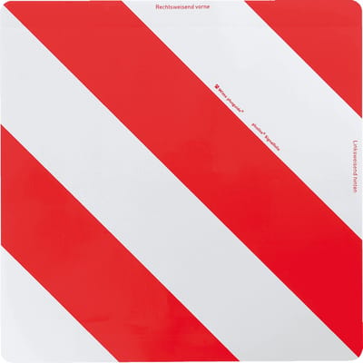 Rood witte markering vrachtwagen - retroreflecterende folie Type A - 423 x 423 mm