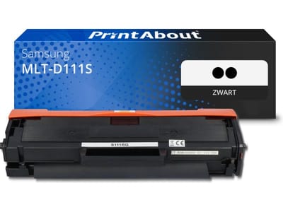 PrintAbout huismerk Toner MLT-D111S (SU810A) Zwart Multipack Geschikt voor Samsung