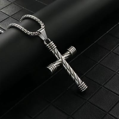 VANDAAG VERZONDEN - Ketting - Kruis - Christelijk - Jezus - Roestvrijstaal