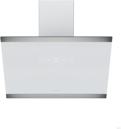 Klarstein Afzuigkap FlashLine – 60 cm Schuine Afzuigkap, Touchscreen, 578 m³/u Luchtstroom, A++ Energieklasse, LED-Verlichting, 34,5 dB, Wit, Afvoer- en Recirculatiebedrijf - 100W - voor Keuken - Koolstoffilter Vetfilter Stil - Dampkap