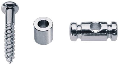 Boston SH-10-C Snaarretainer met Spacer en Schroef - Chroom 9,0 mm