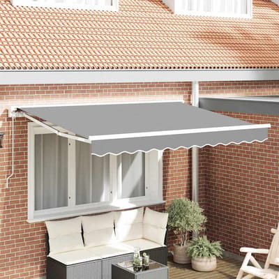 vidaXL - Zonnescherm - Frame - Verstelbaar - Wit - 2,5 - x - 2 - m - Staal