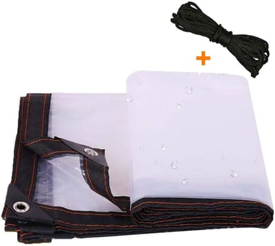 Waterproof Tarp - Beschermend Zeil - Buiten Beschermen - Versterkte Randen - 4x6 meter - Transparant