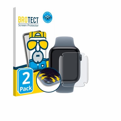 BROTECT - Screenprotector voor Apple Watch SE 3 (44 mm) - Folie Beschermfolie matte volledig dekking 2 Stuks