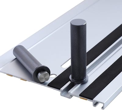 Set van 2 Aluminium Bench Dogs voor Houtbewerking, Ideaal voor Werkbank en DIY Projecten met Sleufstop en Gidsrail