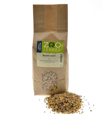 Zoolekker Mussenzaad - aanvullend vogelvoer voor mussen en tuinvogels, diverse verpakkingen 1KG