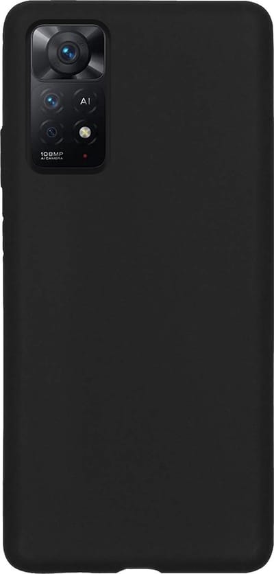Hoes - Geschikt voor Xiaomi Redmi Note 11s - Sterk & Shockproof - Hoesje Cover - Siliconen Case - Zwart