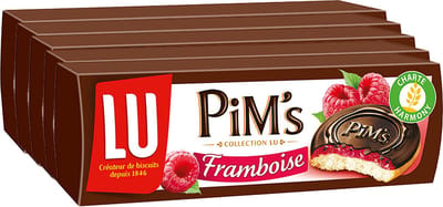 LU Pim's Framboos gevulde chocoladekoekjes - 150g x 5