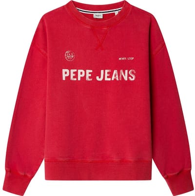 Pepe Jeans Ben Sweatshirt Rood 10 Years Jongen