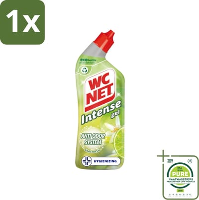 1 x WC Net - Toiletreiniger - Gel - Met Limoen- 750 ml - Toilet Schoonmaak - Toilet Reiniger - Wc Gel - Limoen Geur - Anti-geur