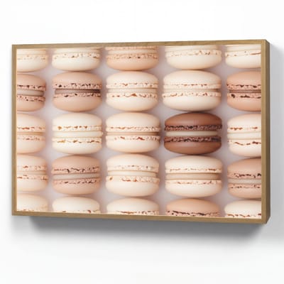 Wandlamp 100x70 cm - Oplaadbaar - Macarons - Beige - Bruin - Wandlampen binnen woonkamer - Slaapkamer lamp - Decoratieve nachtlamp - Vloerlamp draadloos