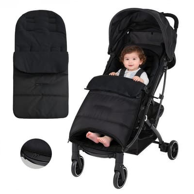 Blijf warm Voetenzak met openingen voor de voeten - geschikt voor kinderwagens - 86*40 cm - waterdichte en slijtvaste buitenlaag van Oxford-stof - kan gebruikt worden als slaapzak of zitkussen - babyslaapzak - verdikt - winddicht - waterdicht