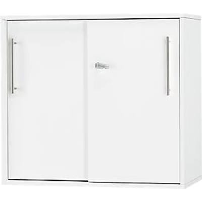 Schäfer Shop Select aanbouw-/schuifdeurkast Start Off, op tafelhoogte, afsluitbaar, B 800 x D 420 x H 726 mm, wit/wit