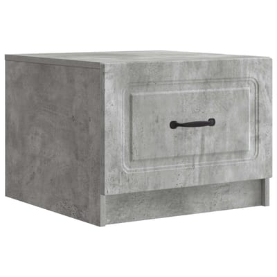 vidaXL - Salontafel - Betongrijs - 49 - x - 50 - x - 37 - cm - Bewerkt - hout
