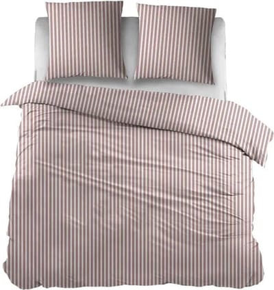 Sleepnight Dekbedovertrek Flanel Iris Roze - 240 x 200/220 cm + 2 kussenslopen - [Roze]