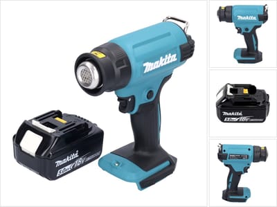 Makita DHG 180 T1 accu-heteluchtpistool 18 V 550 °C + 1x accu 5,0 Ah - zonder oplader