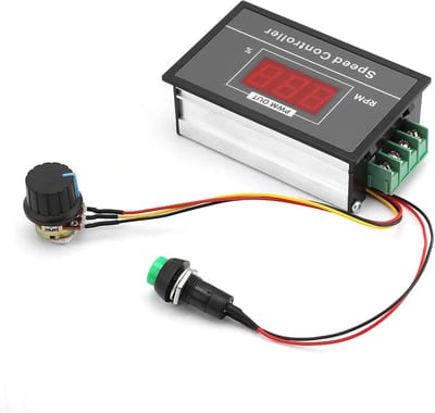 Traploze DC Toerentalregelaar met Start Stop Schakelaar 6-60V tot 30A PWM