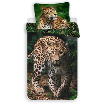 Animal Pictures Dekbedovertrek Leopard 140 x 200 cm 70 x 90 cm - Katoen
