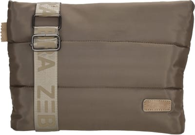 Zebra Trends Elske Crossbody Schoudertas - Trendy Puffer Dames Tas - Donkertaupe