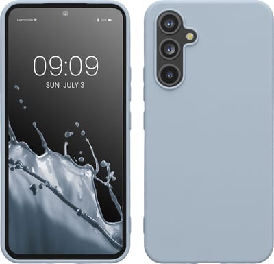 kwmobile telefoonhoesje geschikt voor Samsung Galaxy A54 5G - Hoesje voor smartphone - Back cover in mat lichtblauw