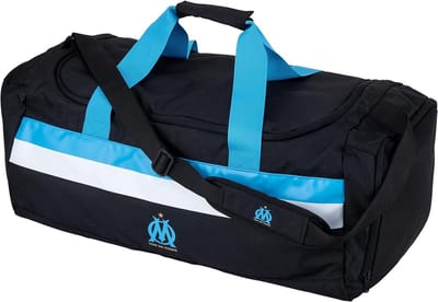 Sporttas Olympique Marseille - Voetbaltas OM - Sporten Training - Officieel Gelicentieerd - 65 x 42 x 28 cm - Zwart