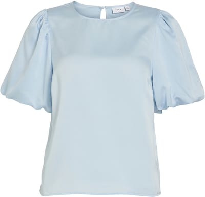VILA - VIELLETTE 2/4 SATIN PUFF TOP - NOOS Dames T-shirt