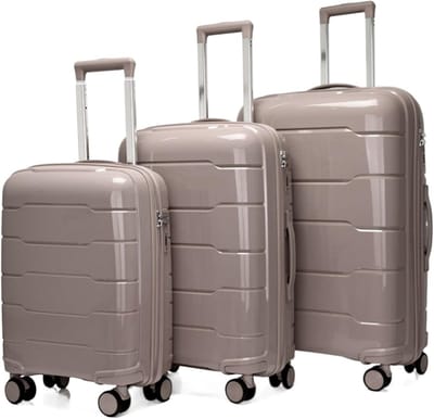 Reis Koffer Set - Bagage met Wielen - Reizen en Vakantie - Krasbestendig Materiaal - 3 Delig - Effekleurig