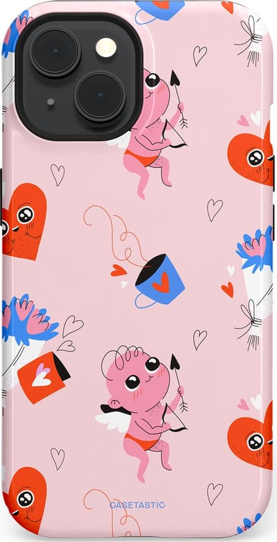 Casetastic Hoesje Geschikt voor Apple iPhone 15 Magsafe - Stijlvolle Beschermende Duo-layer Case - Cupido's Keuze