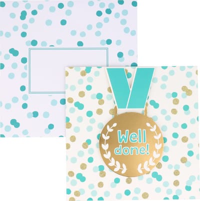 Wenskaart Geslaagd "Medaille"