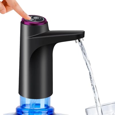 Automatische Waterpomp voor 5 Gallon Flessen, Oplaadbare USB Waterdispenser voor Thuis, Kantoor en Kamperen