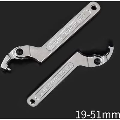 Haaksleutel Verstelbare Universele Sleutelset Ronde/Vierkante Kop CR-V Vorm Chroom Vanadium Schroef Moeren Bouten Schroevendraaier Handgereedschap Flat Head black