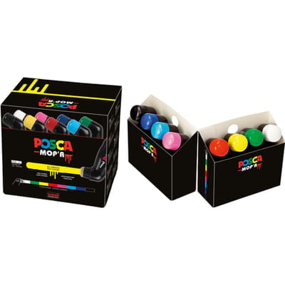 Paintmarker Uni POSCA PCM22 Mop'r assorti set à 8 stuks