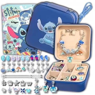 Kit de Perles et Broderie Lilo pour la Création de Bijoux, Bracelets et Modes