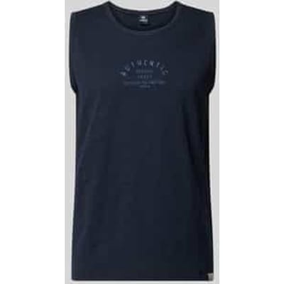 Tanktop met statementprint en ronde hals