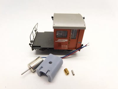 micromotor HSB002G motor ombouwset voor Bemo Tm 2/2 (Model met tandwiel of met wormwiel)
