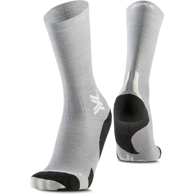 X-Socks Run Discover Merino Crew Hardloopsokken Seal Grey/Light Sand 35-38