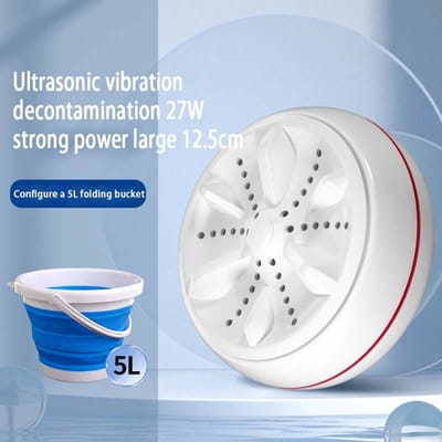 Mini Roterende Wasmachine Met 10L Opvouwbare Emmer USB Opladen Ondergoed Sokken Babykleding Lichtgewicht om Mee te Nemen Wasmachine Voor Reizen